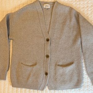 Wilfed (Aritzia) ribbed cardigan in 100% wool (size S)